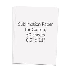 Sublimation Transfer Paper for Cotton, 8.5