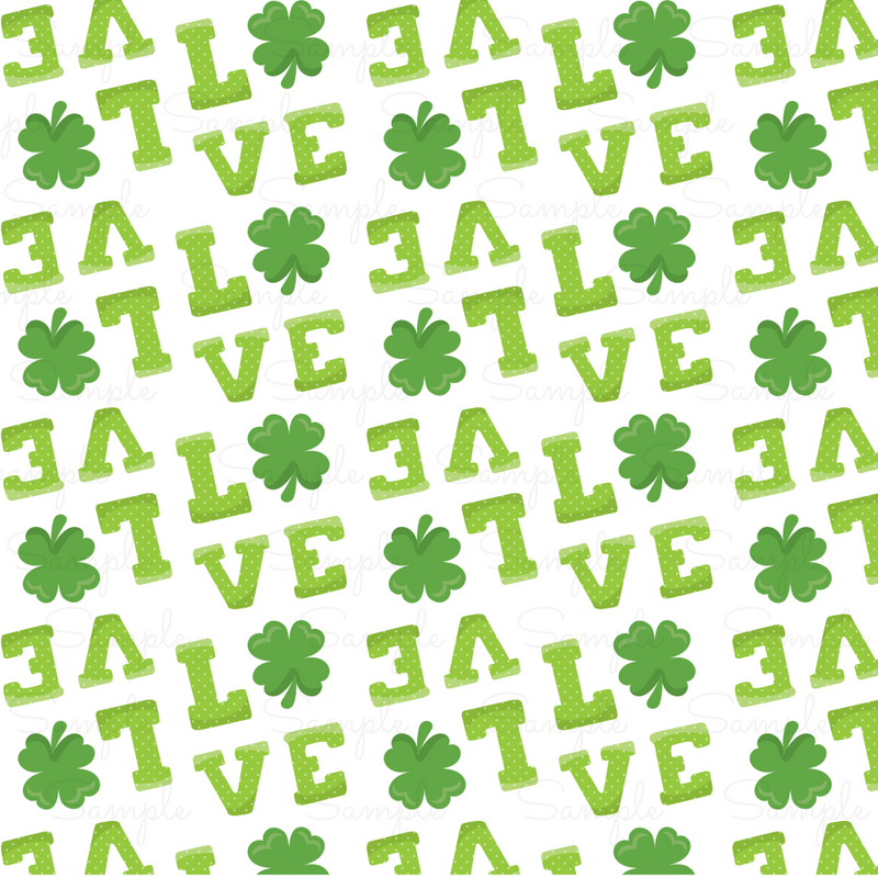 St. Patrick's Day Pattern Vinyl PS699-6