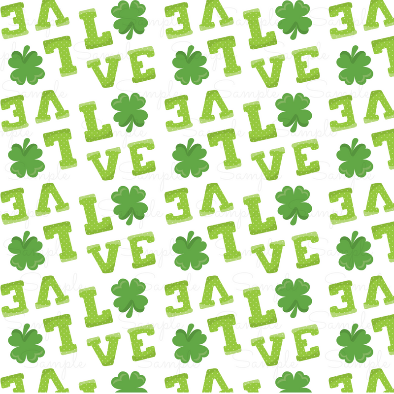 St. Patrick's Day Pattern Vinyl PS847-12