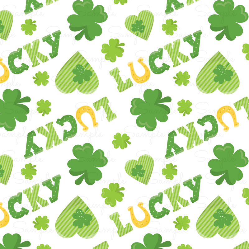 St. Patrick's Day Pattern Vinyl PS699-6