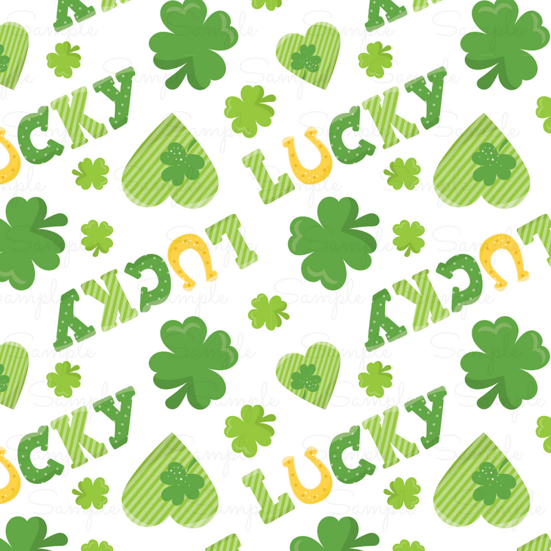 St. Patrick's Day Pattern Vinyl PS847-12