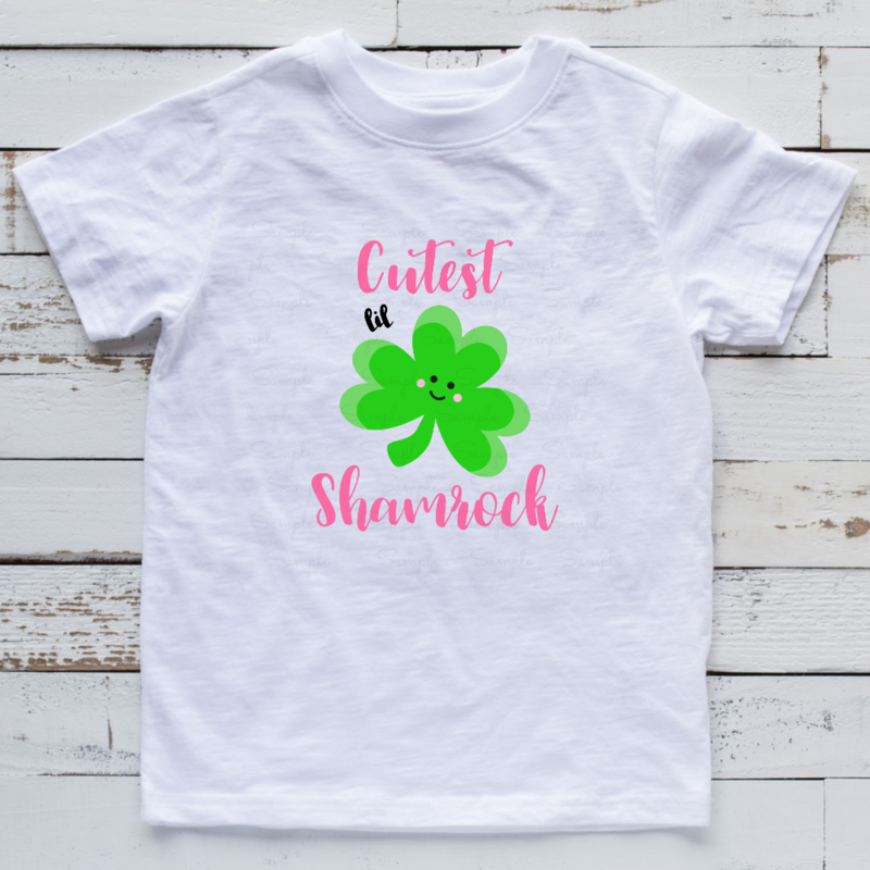 Cutest Lil Shamrock Ready to Press Transfer