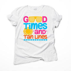 Good Times and Tan Lines Ready to Press Transfer