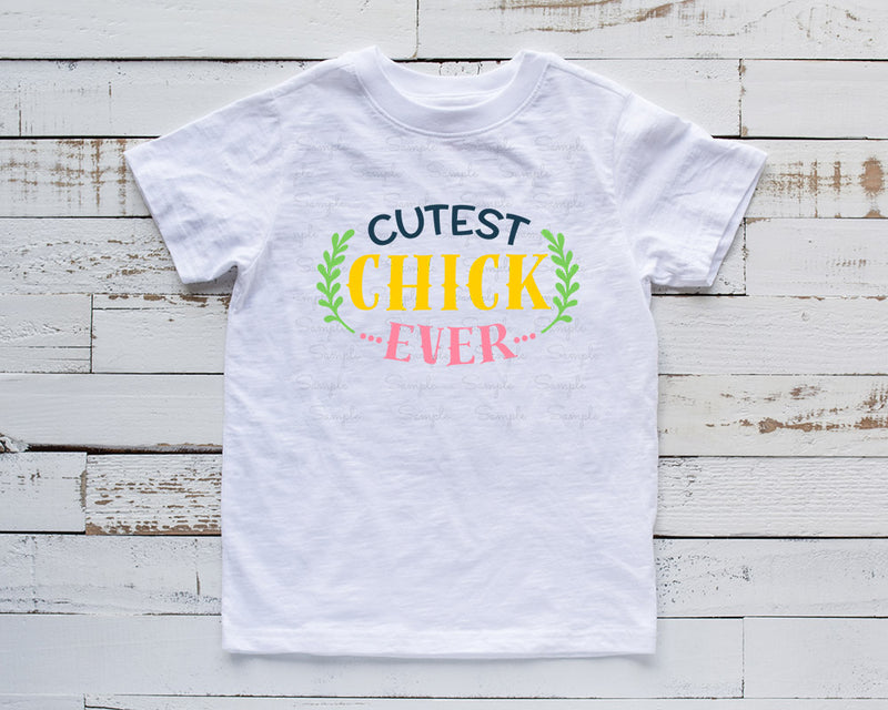Cutest Chick Ever Ready to Press Transfer