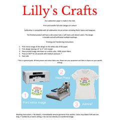 Sublimation Transfer Paper for Cotton, 8.5